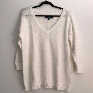 CWonder White Cotton Sweater - XL